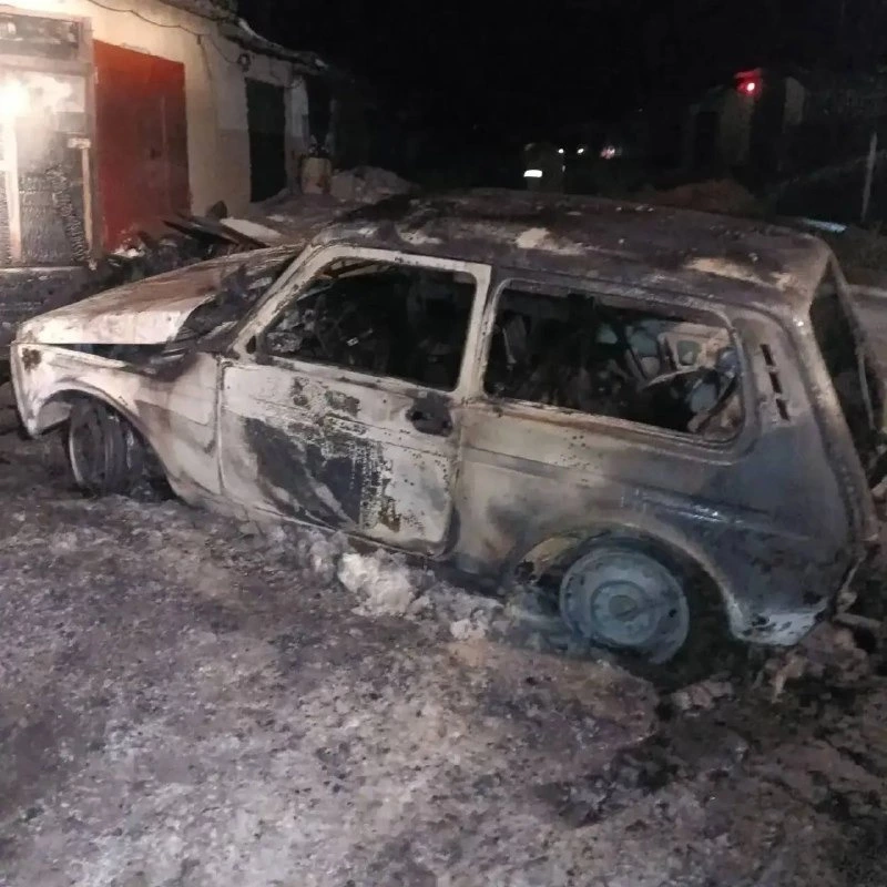  Ночью в Шахтёрске горел гараж 