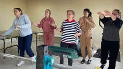 Спортивный праздник для мам в Лесогорском